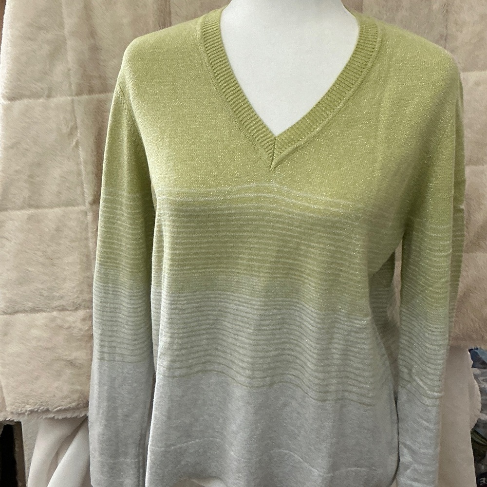 Stitch & Needle Olive V-Neck Sweater